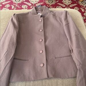 New Laurels Size 10 Brown Wool Jacket Blazer Button Front (TD)